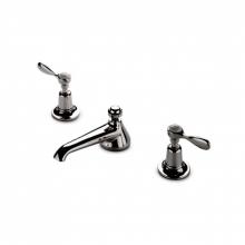 Waterworks 07-45718-00030 - Easton Classic Low Profile Three Hole Deck Mounted Lavatory Faucet with Metal Lever