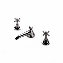 Waterworks 07-04314-76489 - Easton Vintage Low Profile Three Hole Deck Mounted Lavatory Faucet with Metal Cross Handles in