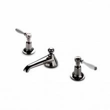 Waterworks 07-05804-39567 - Easton Classic Low Profile Three Hole Deck Mounted Lavatory Faucet with White Porcelain Lever