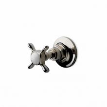 Waterworks 05-01989-60855 - Easton Vintage Volume Control Valve Trim with Metal Cross Handle in Antique
