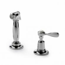 Waterworks 07-55542-62500 - Easton Classic Spray, White Porcelain Lever Handle in Chrome Complies, 0.25%