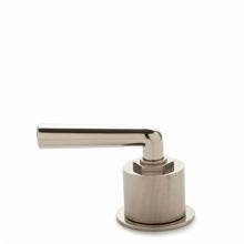 Waterworks 07-33222-95066 - Henry Gooseneck Three Hole Deck Mounted Lavatory Faucet with Coin Edge Cylinders and Lever