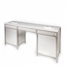 Waterworks 12-83753-62253 - Henry Double Metal / Mirror Vanity 76'' x 20 11/16'' x 32 1/4'' in