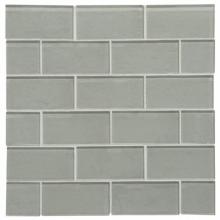 Waterworks 01-10687-99756 - Optix Watercolors 2'' x 4'' Staggered Mosaic in Ancient Oak Matte