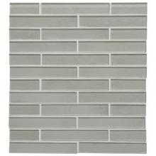 Waterworks 01-47823-83300 - Optix Watercolors 1'' x 6'' Staggered Mosaic in Sweet Woodruff Matte