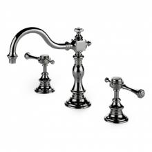 Waterworks 07-51842-00577 - Julia Deck Mounted Marquee Lavatory Faucet with Metal Lever Handles in Chrome,