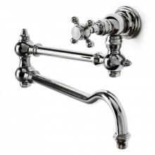 Waterworks 07-82972-36342 - Julia Wall Mounted Articulated Pot Filler, Metal Cross