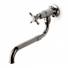 Waterworks 07-38193-93062 - Easton Classic Wall Mounted Extension Pot Filler, Metal Cross