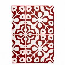 Waterworks 04-58058-46385 - Promenade Decorative Field Tile Clover Wheel 8'' x 8'' Matte