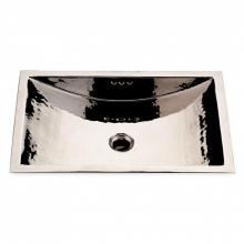 Waterworks 11-48769-78851 - Normandy Drop In or Undermount Rectangular Hammered Copper Lavatory Sink 15 3/8 x 11 7/16 x 5 1/8
