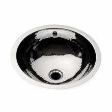 Waterworks 11-34896-20525 - Normandy Drop In or Undermount Round Hammered Copper Lavatory Sink 18 1/8'' x 18