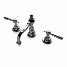 Waterworks 07-73398-16790 - Julia High Profile Three Hole Deck Mounted Lavatory Faucet with Metal Lever Handles in Chrome