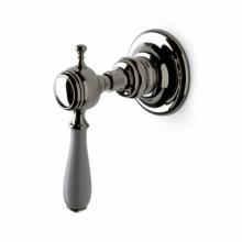 Waterworks 05-95449-91660 - Julia Volume Control Valve Trim with White Porcelain Lever Handle in