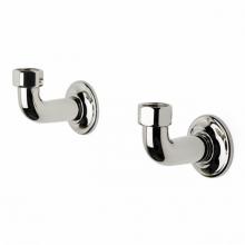 Waterworks 26-50793-86683 - Easton Pair of 3 1/8'' Angled Wall Unions for Kitchen Faucets in Carbon Complies with