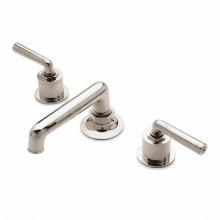 Waterworks 07-43693-45860 - Henry Low Profile Three Hole Deck Mounted Lavatory Faucet with Metal Lever Handles in