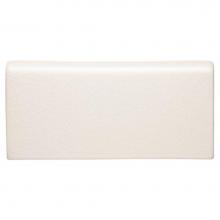 Waterworks 02-38365-76317 - Architectonics Handmade Instock Field Tile 3 x 6 Bullnose Single (Long) in Mykonos Glossy Solid (W