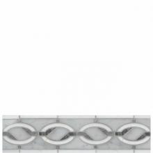 Waterworks 03-95604-76698 - Signet Solid Links Petite Single Border 3 5/8'' x 7 1/4'' in Stone Group 1,