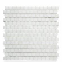 Waterworks 03-71269-53086 - Studio Stone 2cm Staggered Mosaic in White Thassos