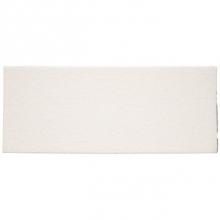 Waterworks 02-74481-16411 - Architectonics Handmade Instock Field Tile 4 1/4 x 8 Bullnose Single (Long) in Dove Glossy Solid (