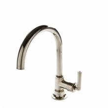 Waterworks 07-64454-39341 - Henry One Hole Gooseneck Kitchen Faucet, Metal Lever Handle in