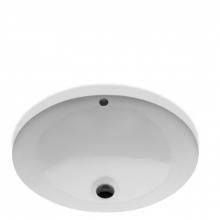Waterworks 11-07538-15604 - Saxby Drop In or Undermount Oval Vitreous China Double Glazed Lavatory Sink 18 7/8 x 16 1/8 x 7 11