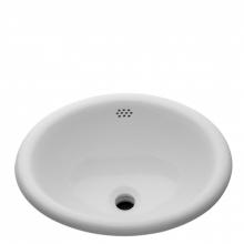 Waterworks 11-61054-49293 - Manchester Drop In Oval Vitreous China Lavatory Sink 20 1/2'' x 17'' x 8