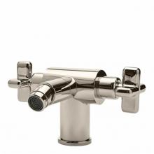 Waterworks 08-28178-92587 - .25 One Hole Bidet Fitting with Cross Handles in