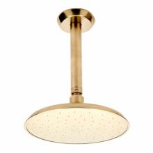 Waterworks 05-24581-84107 - Isla Ceiling Mounted Shower Head, Arm and Flange in Burnished Nickel, 2.5gpm