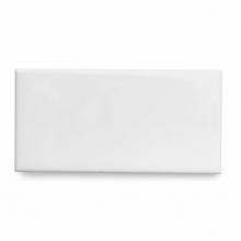 Waterworks 02-68954-50384 - Campus Field Tile 3 x 6 Bullnose Single (Long) in White Glossy