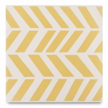 Waterworks 04-72038-37162 - Promenade Decorative Field Tile West Point 12 x 12 in Canary / Salt Matte