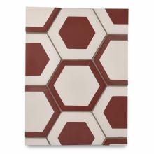 Waterworks 04-61089-76956 - Promenade Decorative Field Tile Honeycomb Bold 6'' x 6'' Matte
