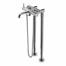 Waterworks 09-07968-19259 - Flyte Floor Mounted Exposed Tub Filler with Handshower and Metal Lever Handles in