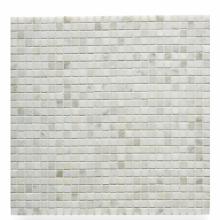 Waterworks 03-68193-15790 - Studio Stone 1cm Stacked Mosaic in White Thassos Polished
