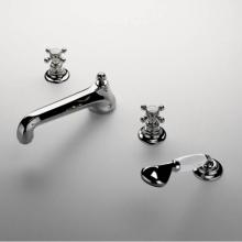 Waterworks 09-02834-85151 - Astoria Low Profile Concealed Tub Filler With Handshower and Metal Cross Handles in
