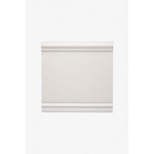 Waterworks 02-36039-00302 - Archive Fifth Avenue Standard Base 6 x 6 V-Cap Stopend (Left) in White Glossy Solid