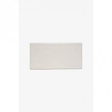 Waterworks 02-00737-53240 - Archive Field Tile 3 x 6 Bullnose Single (Short) in White Glossy Solid