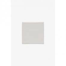Waterworks 02-65415-08080 - Archive Field Tile 3 x 3 Bullnose Single in White Glossy Solid