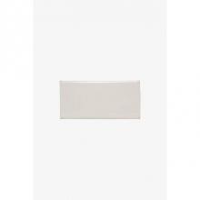 Waterworks 02-03369-19246 - Archive Field Tile 2 x 4 1/4 Bullnose Single (Long) in White Glossy Solid