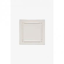 Waterworks 02-47403-82192 - Archive Bar and Dot Decorative Field Tile Deco 4 1/4 x 4 1/4 in White Glossy Solid