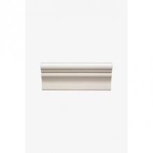 Waterworks 02-77208-84584 - Archive Park Avenue A Rail 2 1/2 x 6 Standard Stopend (Right) in Clear Glossy Crackle