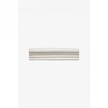 Waterworks 02-24791-24638 - Archive Bead and Dot Swiss Dot Small A Rail 1 1/2 x 6 V-Cap Stopend (Left)  in Gray Glossy Wash