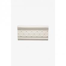 Waterworks 02-10136-54034 - Archive Bead and Dot Swiss Dot B Rail 3 x 6 V-Cap Stopend (Left) in Gray Glossy Wash