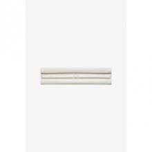 Waterworks 02-77024-37987 - Archive Bar and Dot B Rail 1 1/2 x 6 V-Cap Stopend (Right) in Gray Glossy Wash