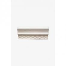 Waterworks 02-82754-97290 - Archive Church Standard Rail 2 1/2 x 6 Standard Stopend (Left) in White Matte Solid