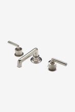 Waterworks 07-68537-53212 - Henry Low Profile Three Hole Deck Mounted Lavatory Faucet with Coin Edge Cylinders and Metal