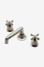Waterworks 07-43332-06569 - Henry Low Profile Three Hole Deck Mounted Lavatory Faucet with Metal Cross Handles in Shadow