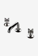 Waterworks 07-96307-98248 - .25 Low Profile Three Hole Deck Mounted Lavatory Faucet with Metal Cross Handles in Shadow,