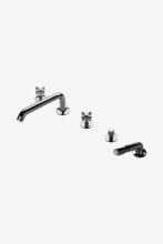 Waterworks 09-54866-23425 - .25 Deck Mounted Low Profile Concealed Tub Filler with Metal Cross Handles in