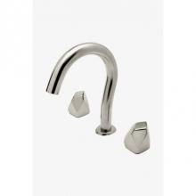 Waterworks 07-31498-43078 - Isla Gooseneck Lavatory Faucet with Metal Geode Handles in Nickel, 1.2gpm (4.5L/min)