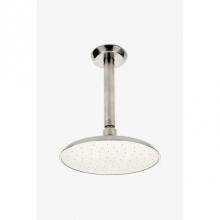Waterworks 05-05446-95314 - Isla Ceiling Mounted Shower Head, Arm and Flange in Unlacquered Brass, 1.75gpm